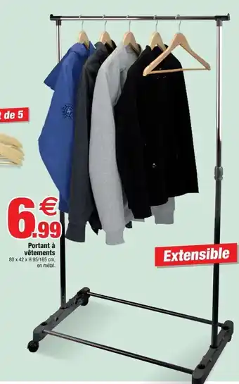 Bazarland Portant a vêtements offre