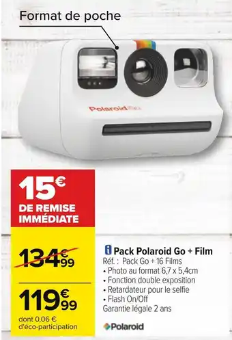 Polaroid pack polaroid go + film