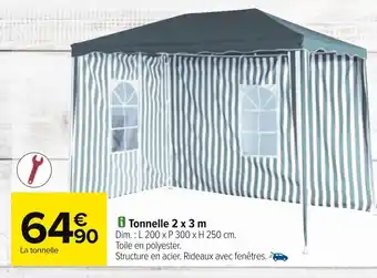 Carrefour Tonnelle 2 x 3 m offre
