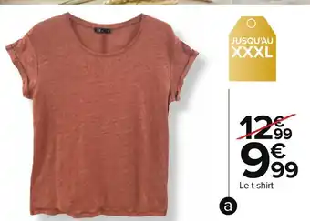 Tex t-shirt lin femme
