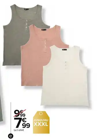 Carrefour Tex t-shirt femme offre