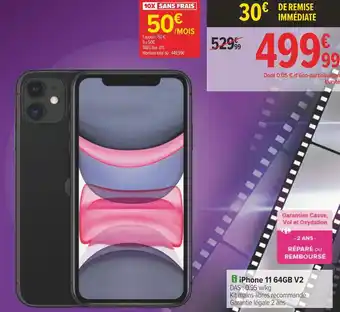 Carrefour Iphone 11 64gb v2 offre