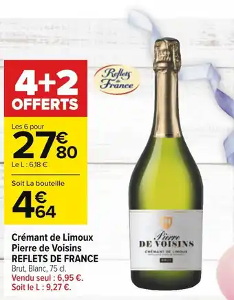 Carrefour Reflets de france crémant de limoux pierre de voisins offre
