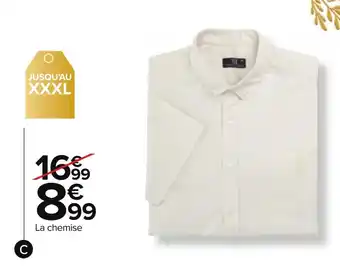 Carrefour Chemise lin homme offre