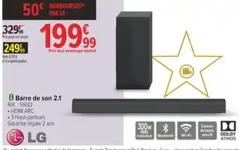 Carrefour Lg barre de son 2.1 offre