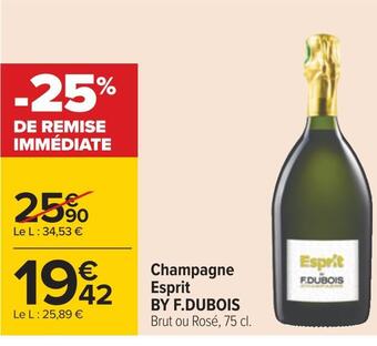 Carrefour By f.dubois champagne esprit offre