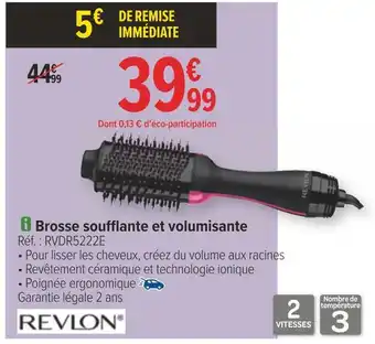 Carrefour Revlon brosse soufflante et volumisante offre