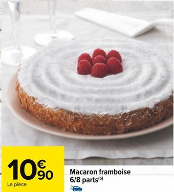 Carrefour Macaron framboise 6/8 parts offre