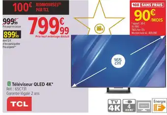 Carrefour Tcl téléviseur qled 4k offre
