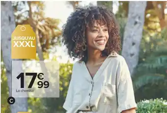 Carrefour Tex chemise femme offre