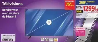 Carrefour Samsung téléviseur led 4k offre