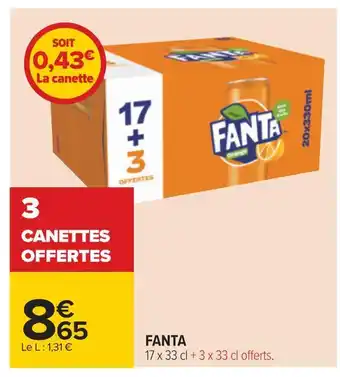 Carrefour Fanta fanta offre
