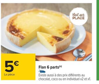 Carrefour Flan 6 parts offre