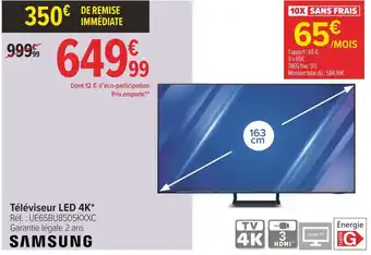 Carrefour Samsung téléviseur led 4k offre