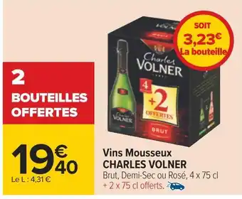 Carrefour Charles volner vins mousseux offre