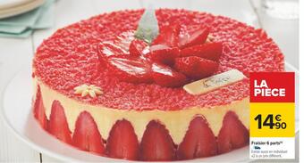 Carrefour Fraisier 6 parts offre
