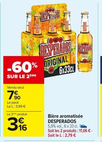 Desperados bière aromatisée
