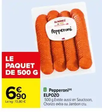 Carrefour Pepperoni(n) ELPOZO offre