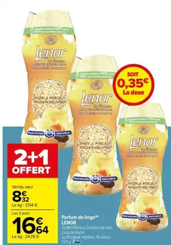 Carrefour Parfum de linge(d) LENOR offre