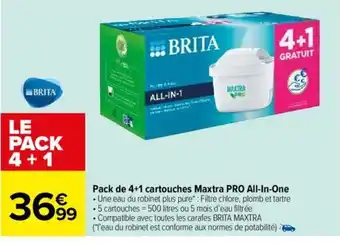 Carrefour Pack de 4+1 cartouches Maxtra PRO All-In-One offre