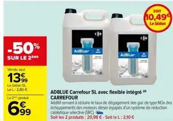Carrefour ADBLUE Carrefour 5L avec flexible intégré (¹) CARREFOUR offre