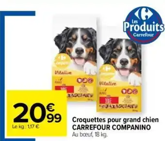 Carrefour Croquettes Pour Grand Chien Carrefour Companino offre