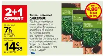 Carrefour Terreau universel CARREFOUR offre