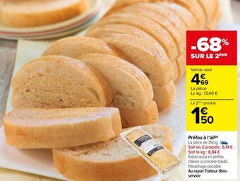 Carrefour Préfou à l'ail offre