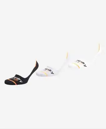 Lot de 3 paires de chaussettes invisibles coolmax
