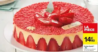 Carrefour Fraisier 6 parts (⁹) offre