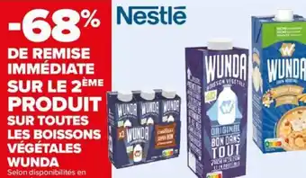 Carrefour SUR TOUTES LES BOISSONS VÉGÉTALES WUNDA offre