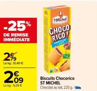 Carrefour Biscuits Chocorico ST MICHEL offre