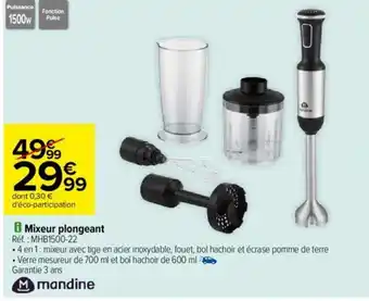 Carrefour Mixeur plongeant offre