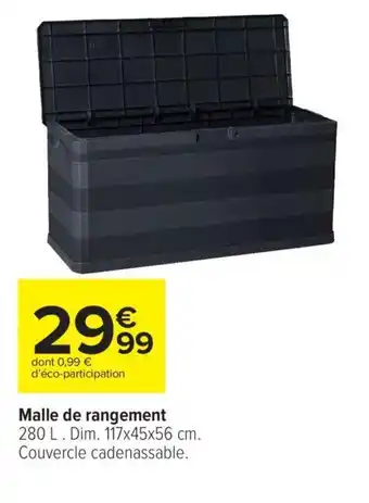 Carrefour Malle de rangement offre