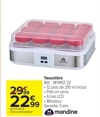 Carrefour Yaourtière offre