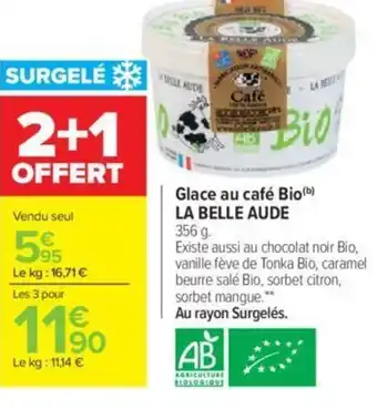 Carrefour Glace au café Bio (b) LA BELLE AUDE offre