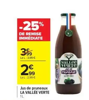 Jus de pruneaux LA VALLÉE VERTE