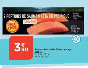 Bi1 Saumon keta du Pacifique sauvage surgelé offre