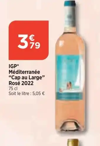 Bi1 IGP* Méditerranée "Cap au Large" Rosé 2022 offre