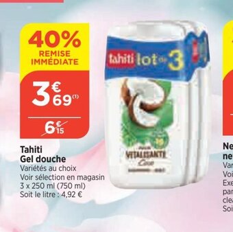 Bi1 Tahiti Gel douche offre