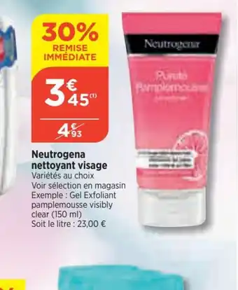 Bi1 Neutrogena nettoyant visage Variétés au choix offre