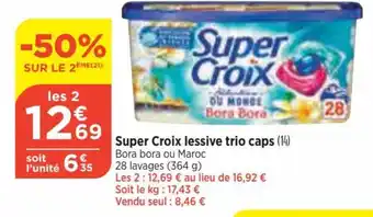 Bi1 Super Croix lessive trio caps (14) offre