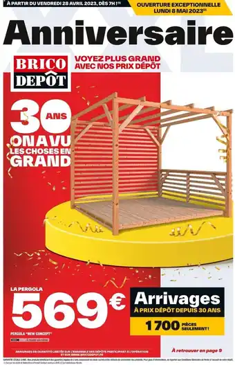 Brico Dépôt PERGOLA "NEW CONCEPT" offre