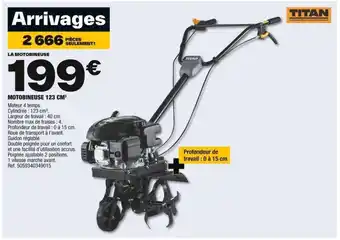 Brico Dépôt MOTOBINEUSE 123 CM³ offre