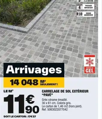 CARRELAGE DE SOL EXTÉRIEUR "PAVÉ"