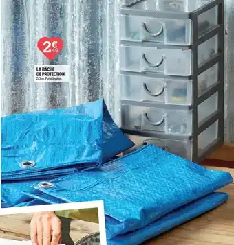 Centrakor LA BÂCHE DE PROTECTION 2x3 m. Polyéthylène. offre