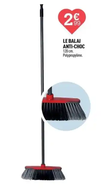 Centrakor LE BALAI ANTI-CHOC 120 cm. Polypropylène. offre