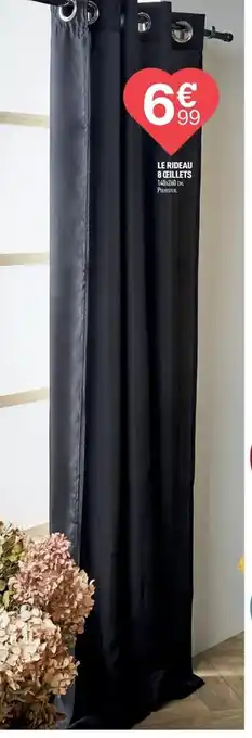 Centrakor LE RIDEAU 8 CILLETS 140x260 CM. POLYESTER. offre