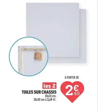TOILES SUR CHASSIS 20x20 cm. 30x30 cm Ă 3,49 âŹ.