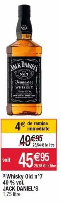 Cora x Carrefour Whisky jack daniel's offre